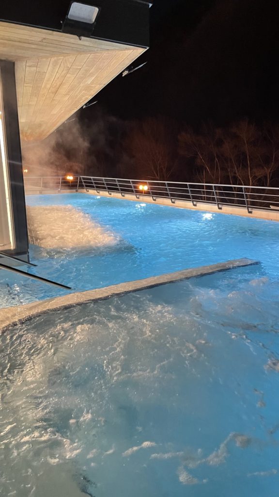 spa thermal de haute provence digne les bains piscine interieure chauffee 33 degres nuit